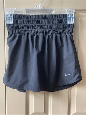 Nike Women's Black Athletic Shorts with Logo